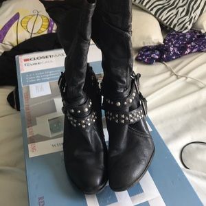 Studded boots